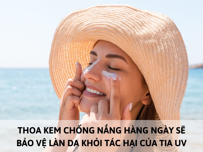 bôi kem chống nắng hàng ngày